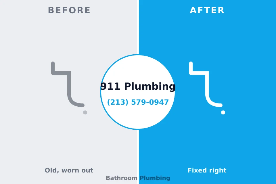 Before and after: plumbing repair Willard, UT